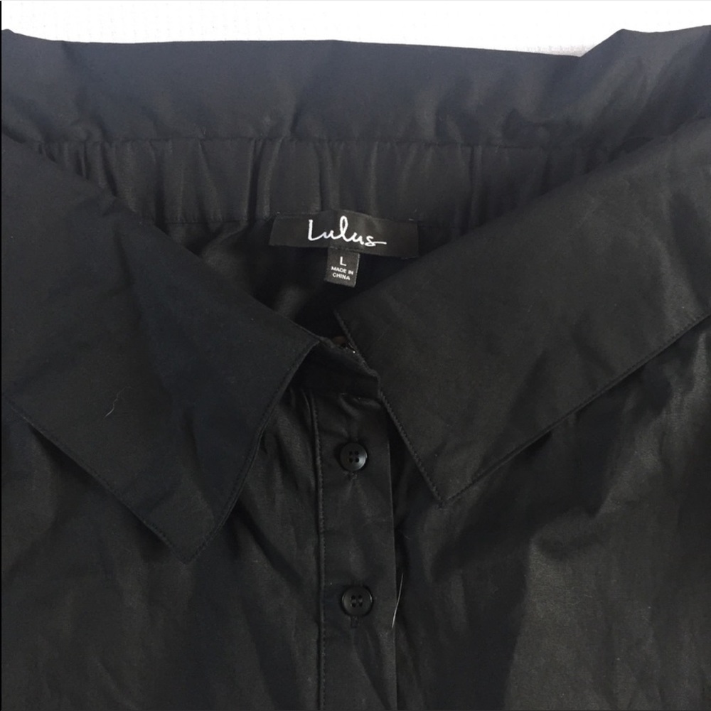 Lulus Off the Shoulder Coat/Shirt WITHOUT TAGS - Picture 3 of 5